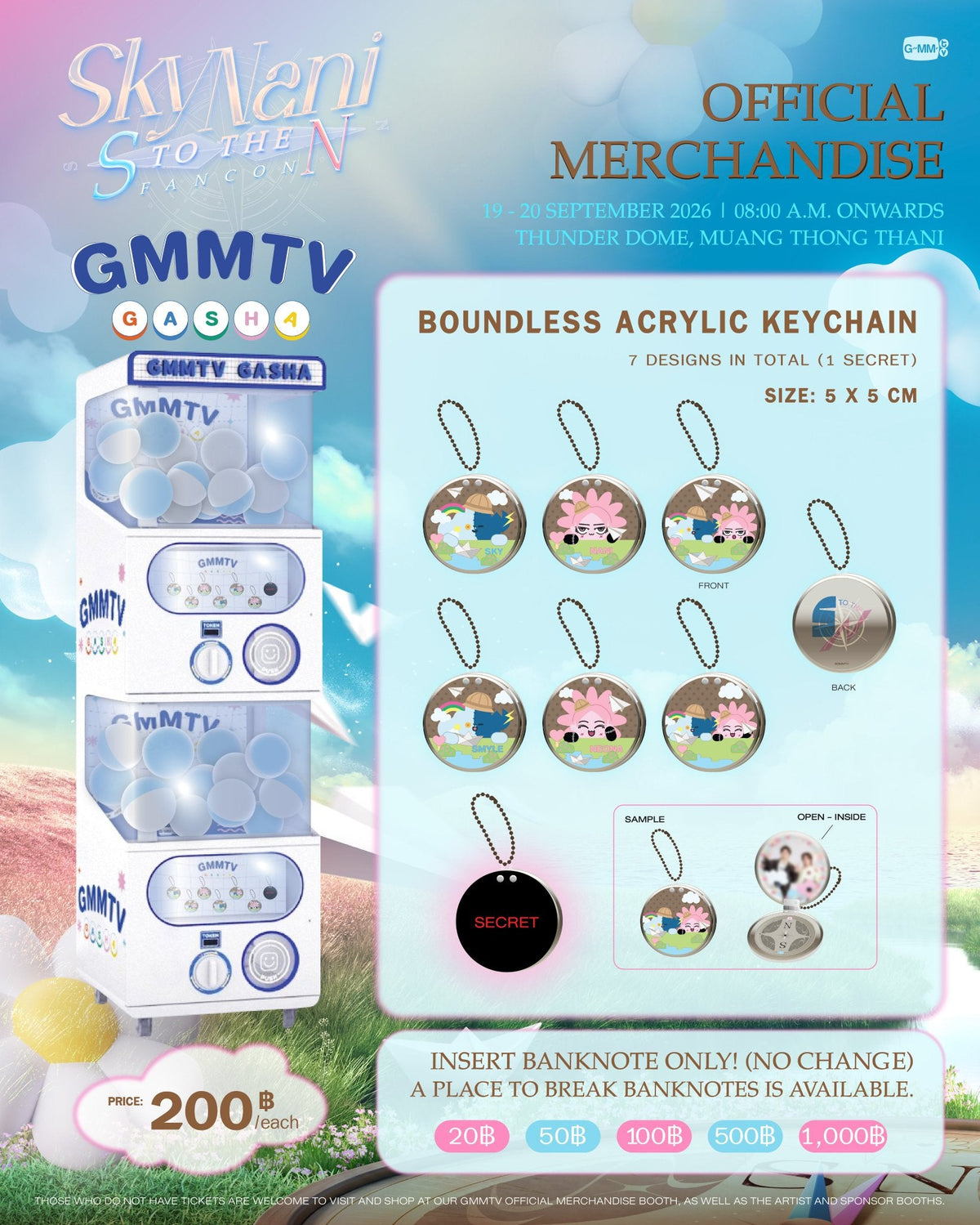 FANDAY36-124 Gasha Boundless Acrylic Keychain