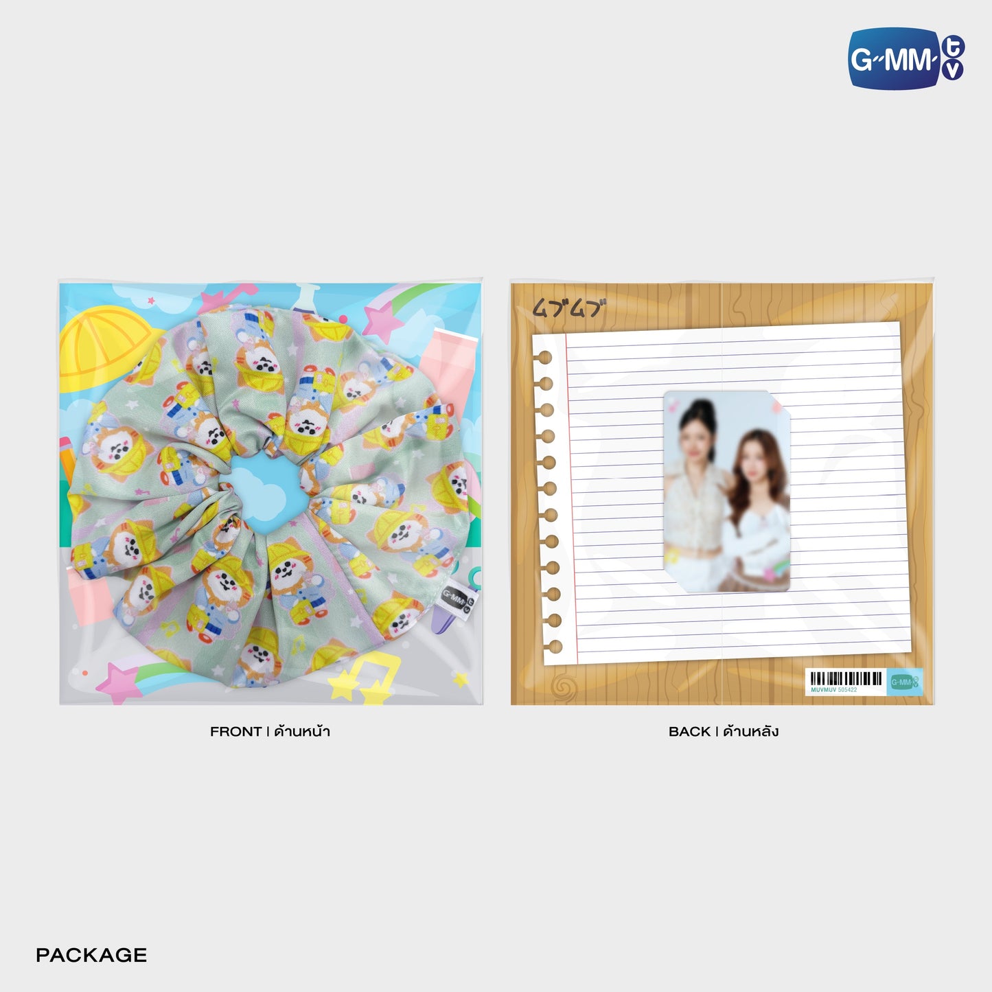 FD30-017 MUVMUV CHARACTER HAIR SCRUNCHIE