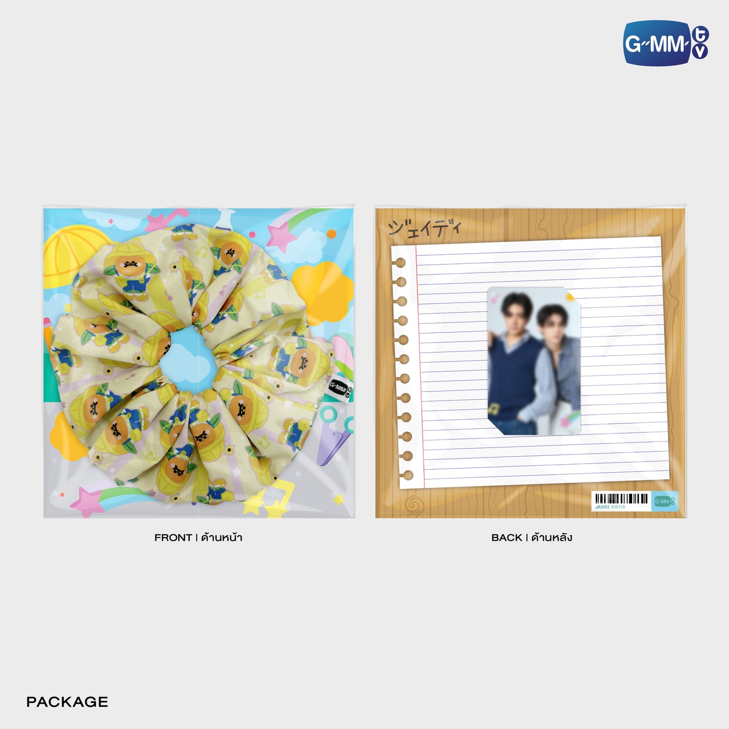 FF26-159 JAIDEE CHARACTER HAIR SCRUNCHIE