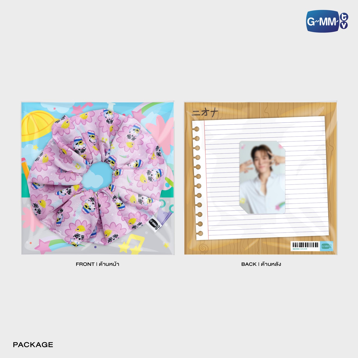 FF26-161 NEONA CHARACTER HAIR SCRUNCHIE