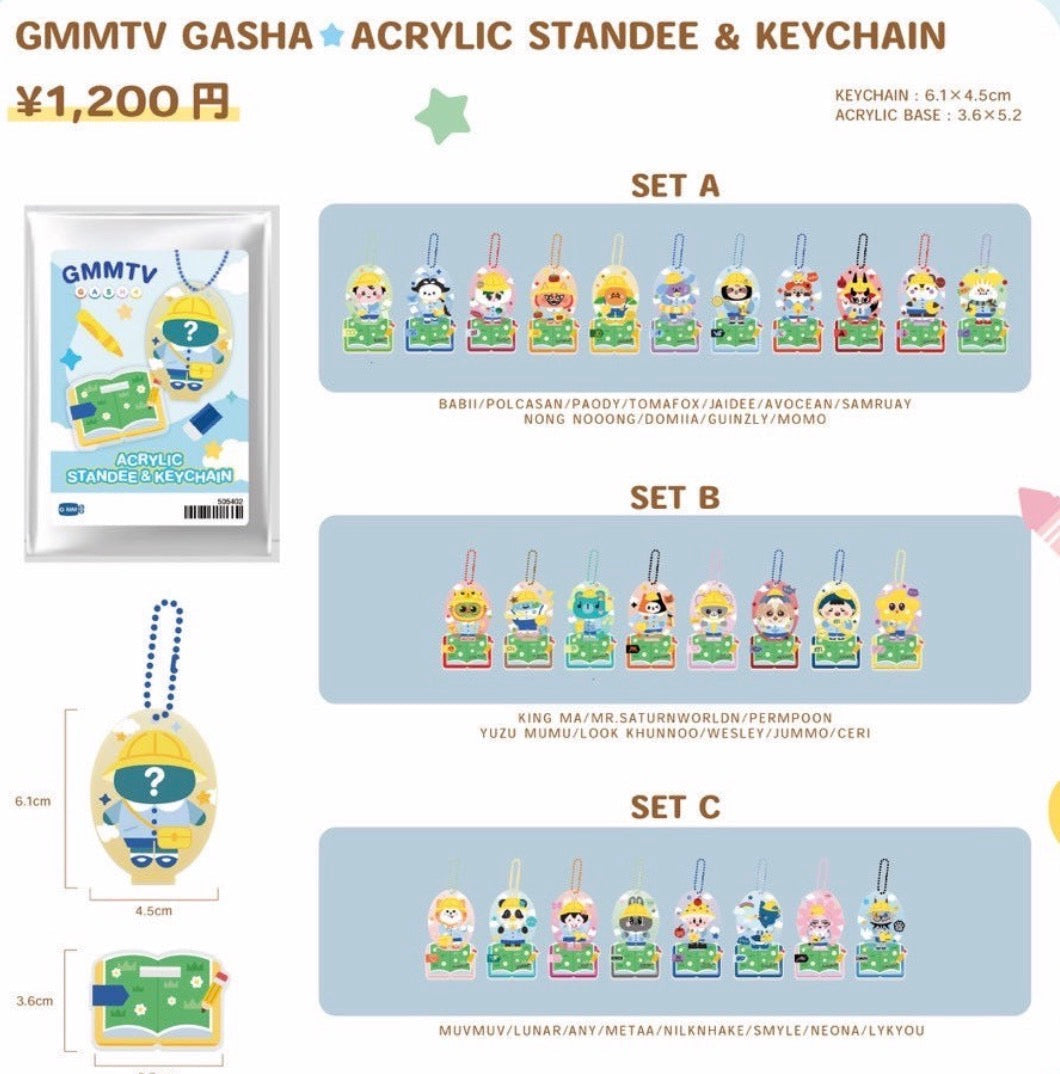 LYKNOS26-031 GMMTV GASHA ACRYLIC STANDEE & KEYCHAIN SET C