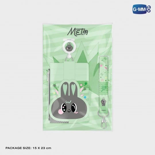 WIN26-019 METAA LEATHER MULTI CARD HOLDER WITH STRAP