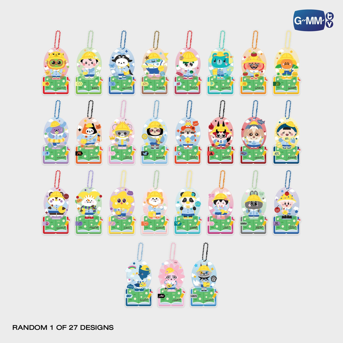 LYKNOS26-031 GMMTV GASHA ACRYLIC STANDEE & KEYCHAIN SET C
