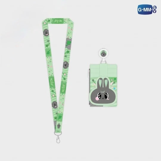 WIN26-019 METAA LEATHER MULTI CARD HOLDER WITH STRAP