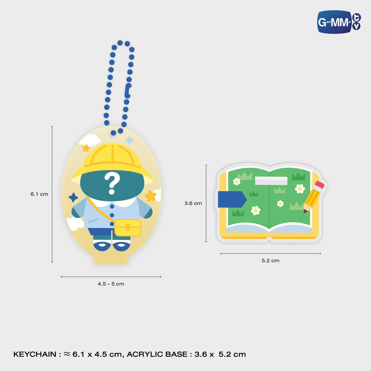 FANDAY36-092 GMMTV GASHA ACRYLIC STANDEE & KEYCHAIN