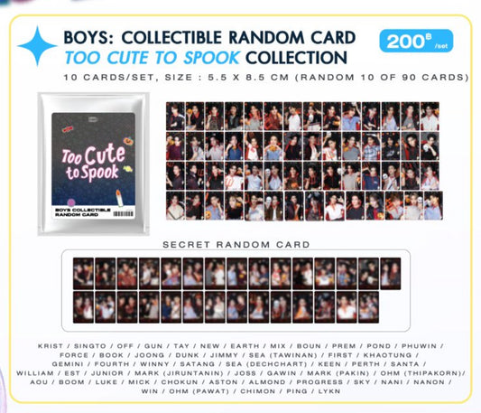 FF26-238 BOYS COLLECTIBLE RANDOM CARDS | TOO CUTE TOO SPOOK COLLECTION