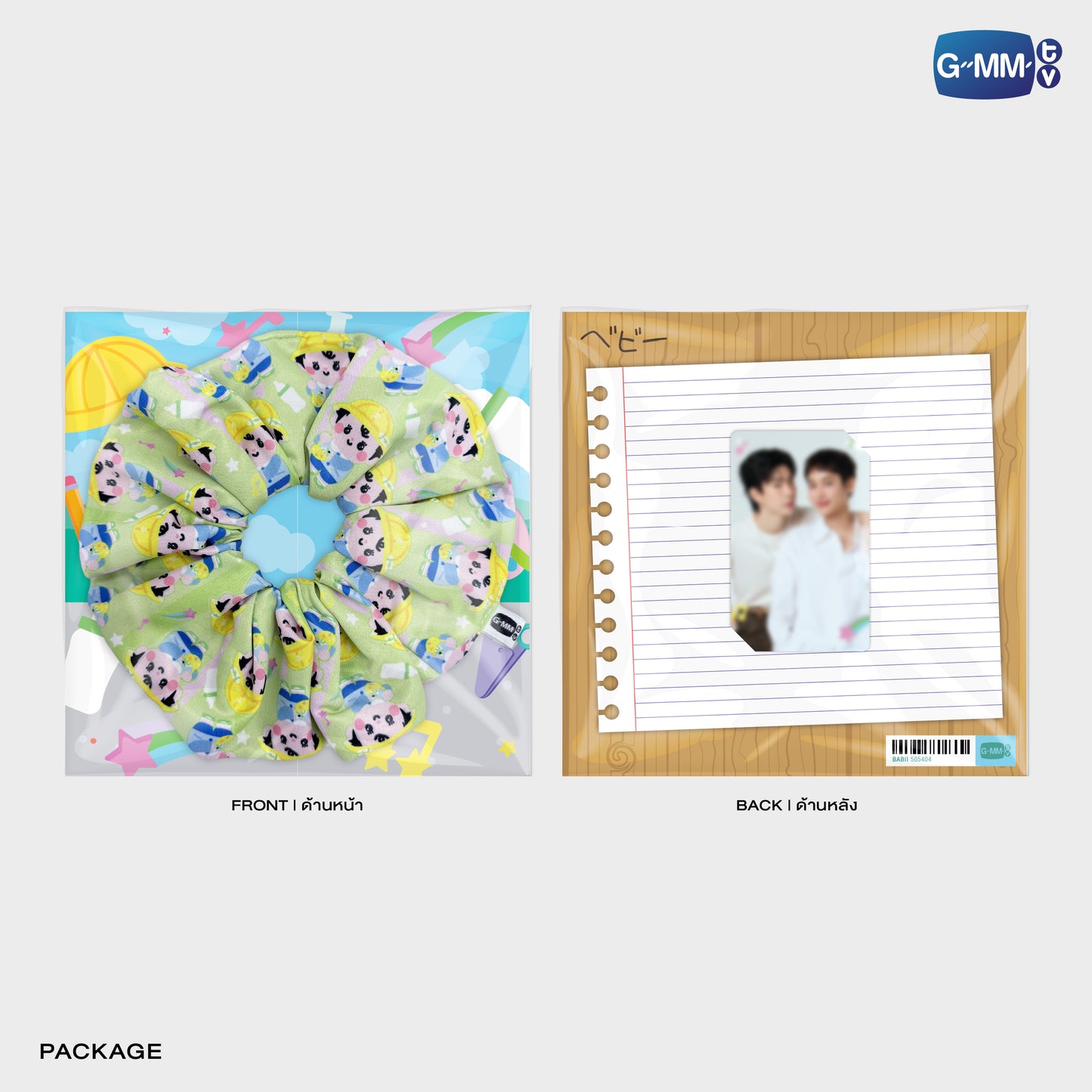 FF26-155 BABII CHARACTER HAIR SCRUNCHIE