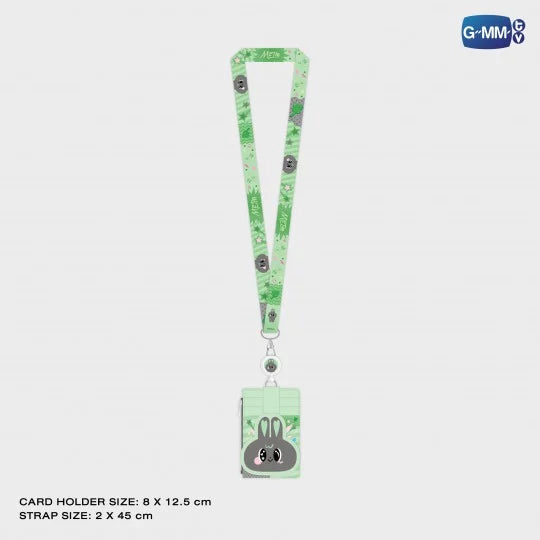 WIN26-019 METAA LEATHER MULTI CARD HOLDER WITH STRAP