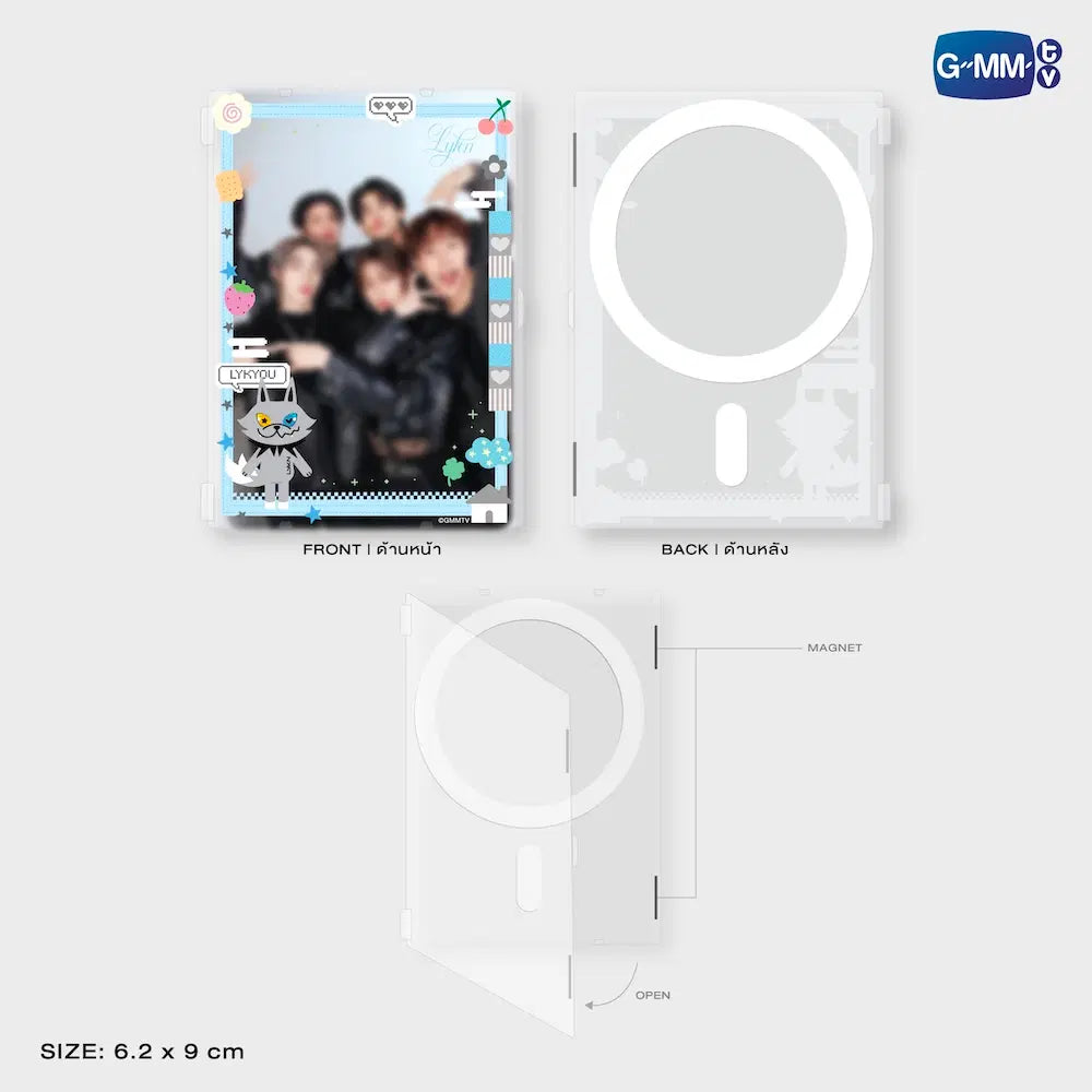 LYKNOS26-014  LYKYOU ACRYLIC MAGNETIC CARD HOLDER WITH PHOTOCARD （旧商品）