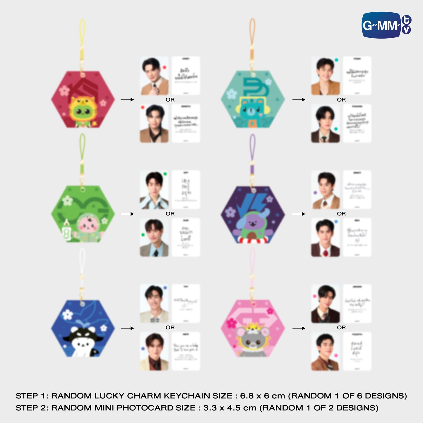 FF26-244 【GMMTV FANFEST 2025 LIVE IN JAPAN】PACKAGE RANDOM LUCKY CHARM KEYCHAIN