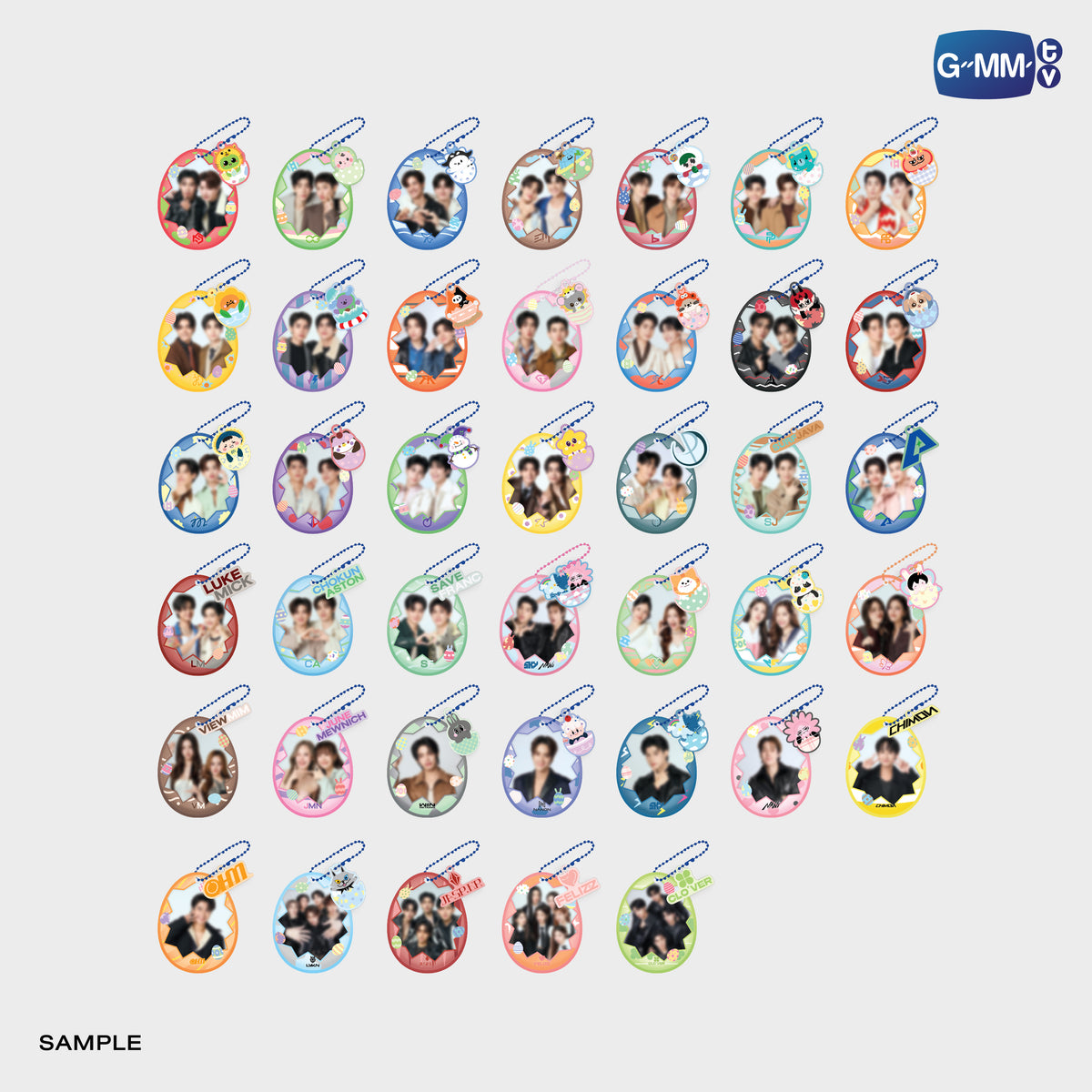 FANDAY33-023 GMMTV GASHA: EASTER PUFFY PHOTO CHARM 