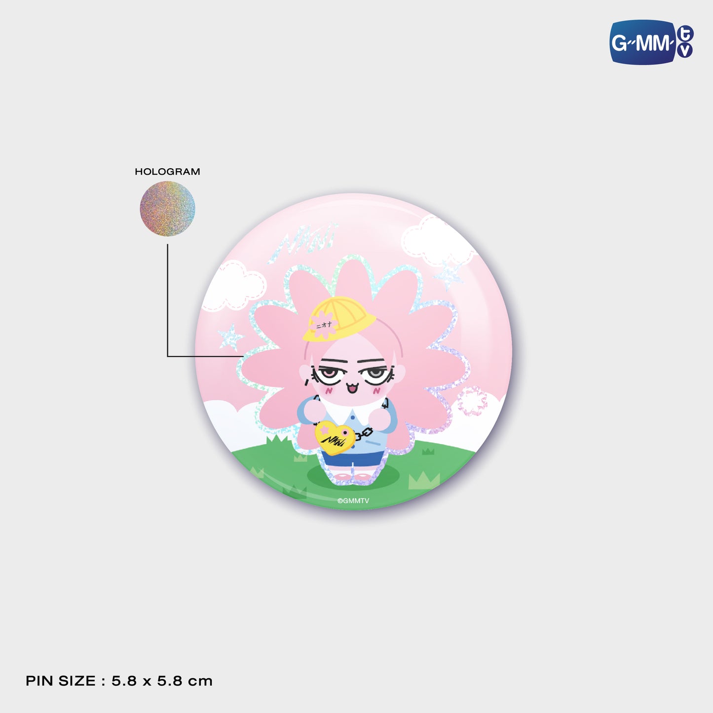 FF26-129 NEONA HOLOGRAM PIN