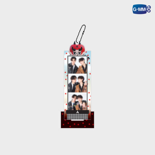 PF031- DOMIIA PHOTO STRIP FRAME ACRYLIC STAND AND KEYCHAIN WITH PERTHSANTA PHOTO STRIP