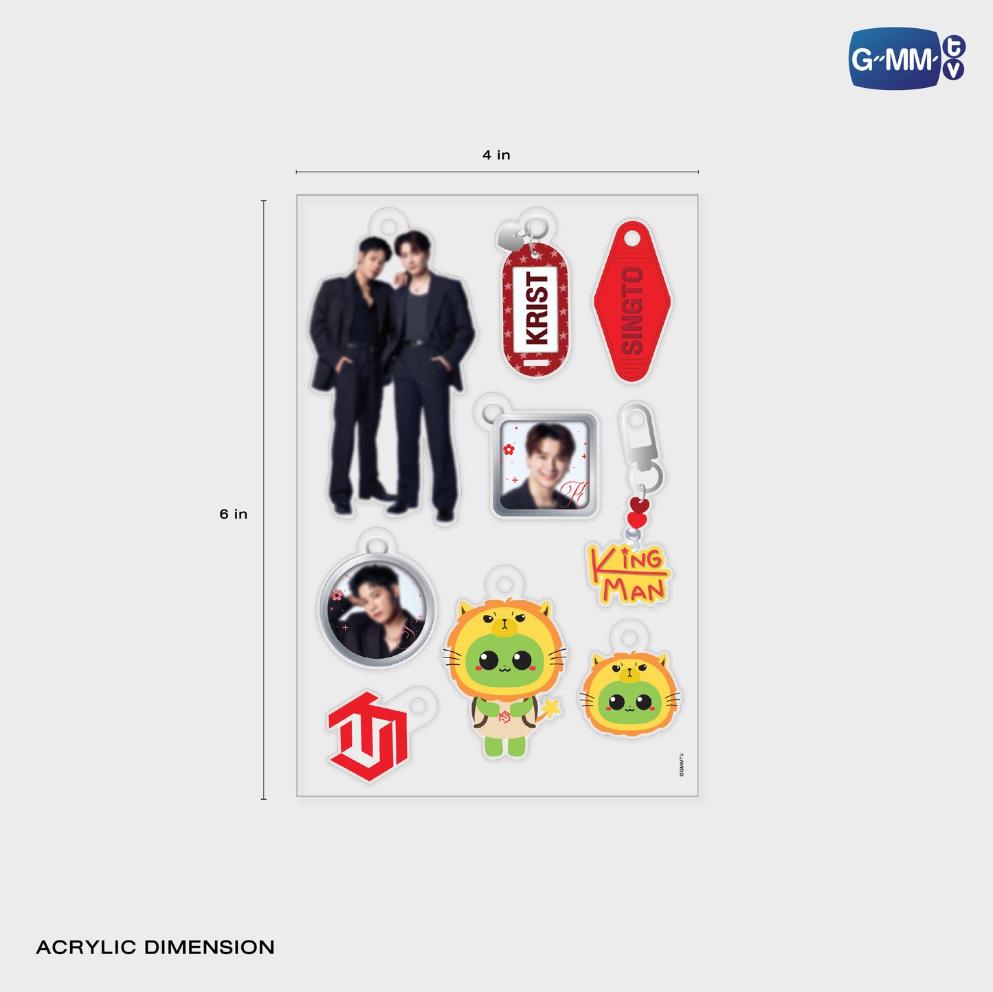 FF26-009  KRISTSINGTO DIY ACRYLIC KEYCHAIN | GMMTV FANFEST 2026 LIVE IN JAPAN