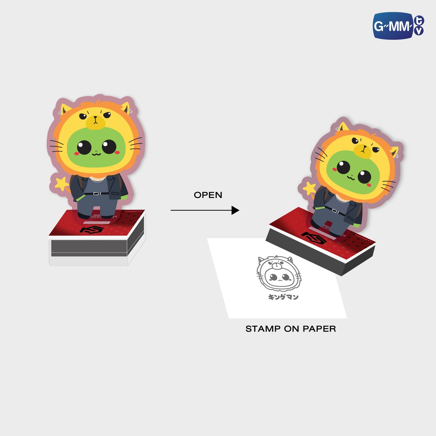 FF26-023 KING MAN ACRYLIC STAMPY STAND