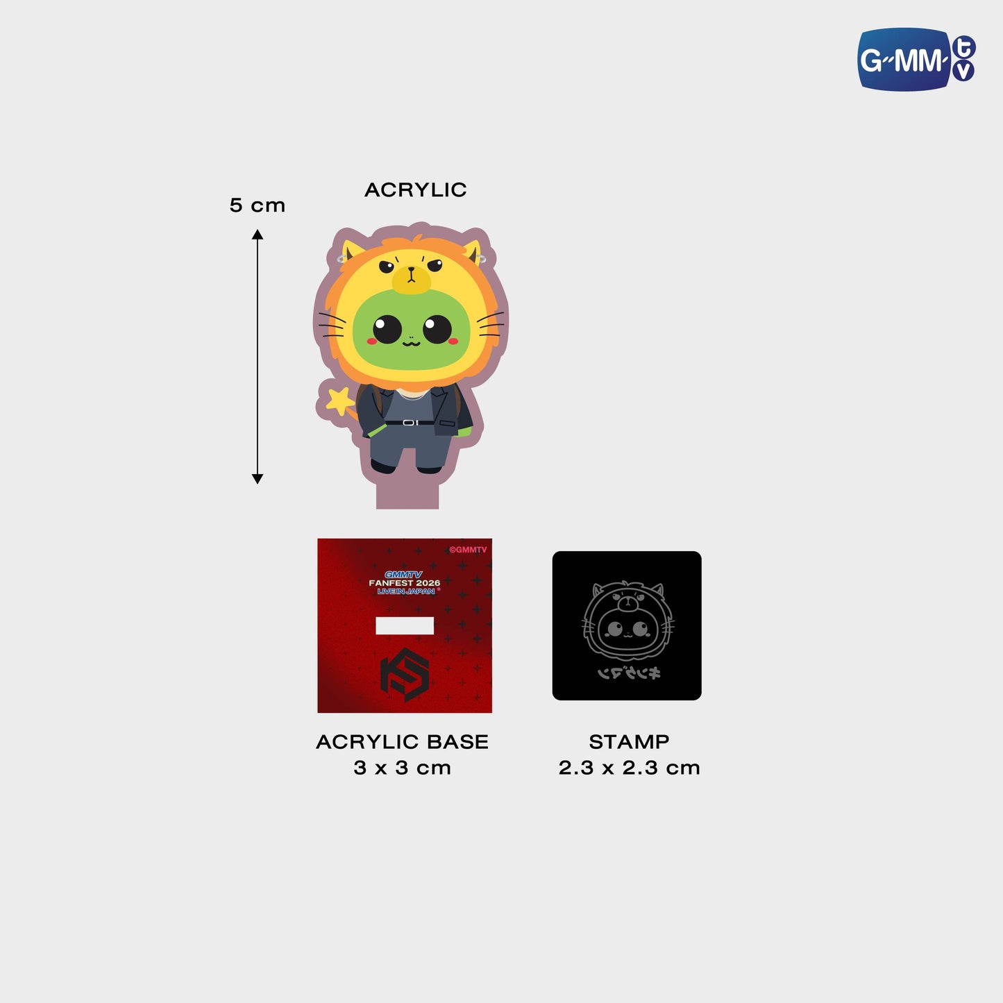 FF26-023 KING MAN ACRYLIC STAMPY STAND