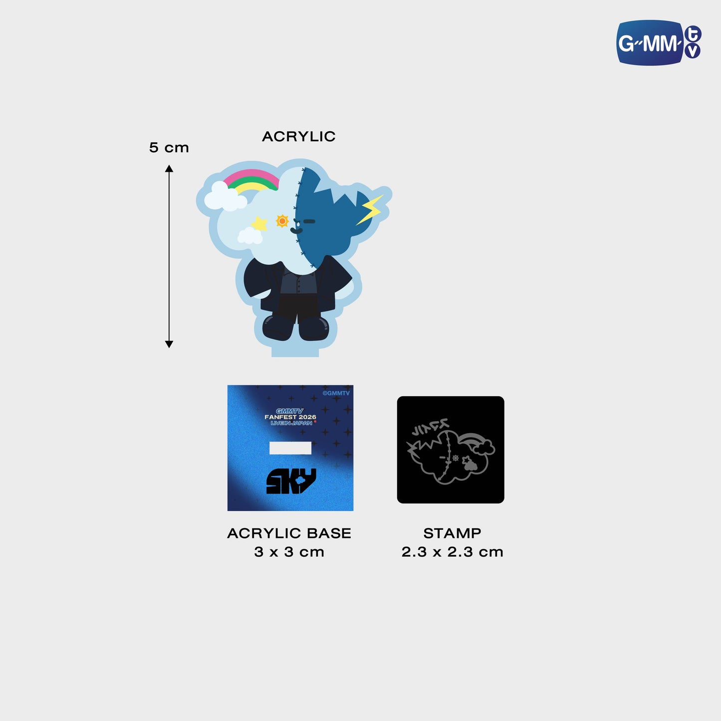 FF26-029 SMYLE ACRYLIC STAMPY STAND
