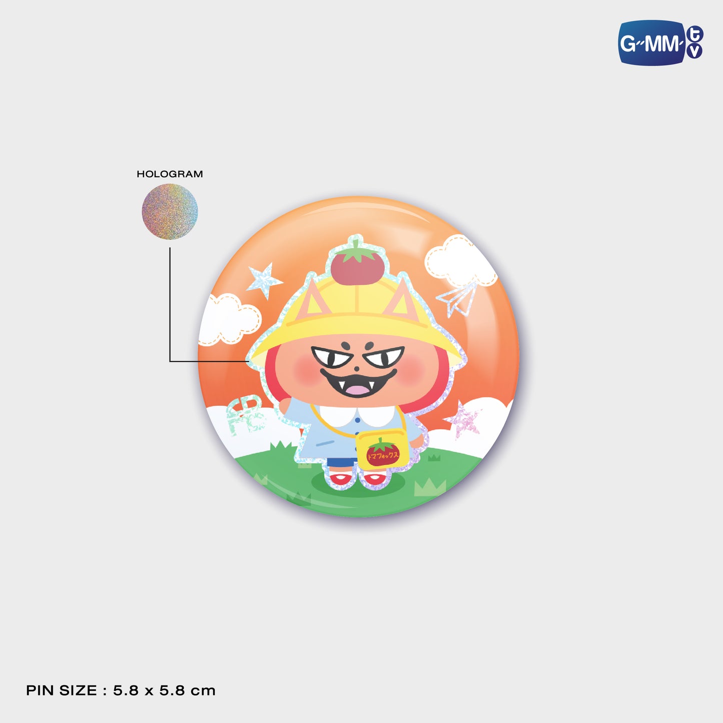 JPMY26-347 TOMAFOX HOLOGRAM PIN