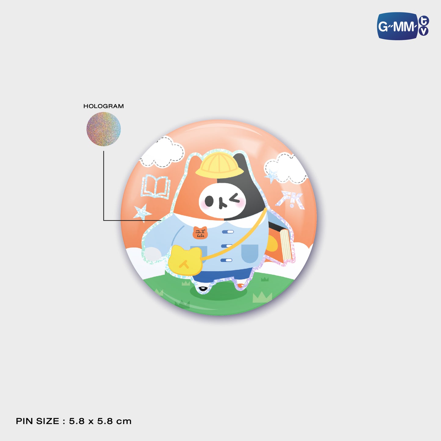 JPMY26-349 YUZU MUMU HOLOGRAM PIN