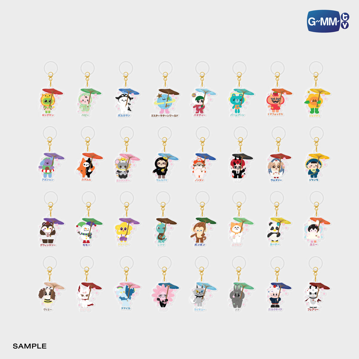 FANDAY36-006 GMMTV GASHA Acrylic Ring Charm | Local Character Carnival in Gunma 2026 