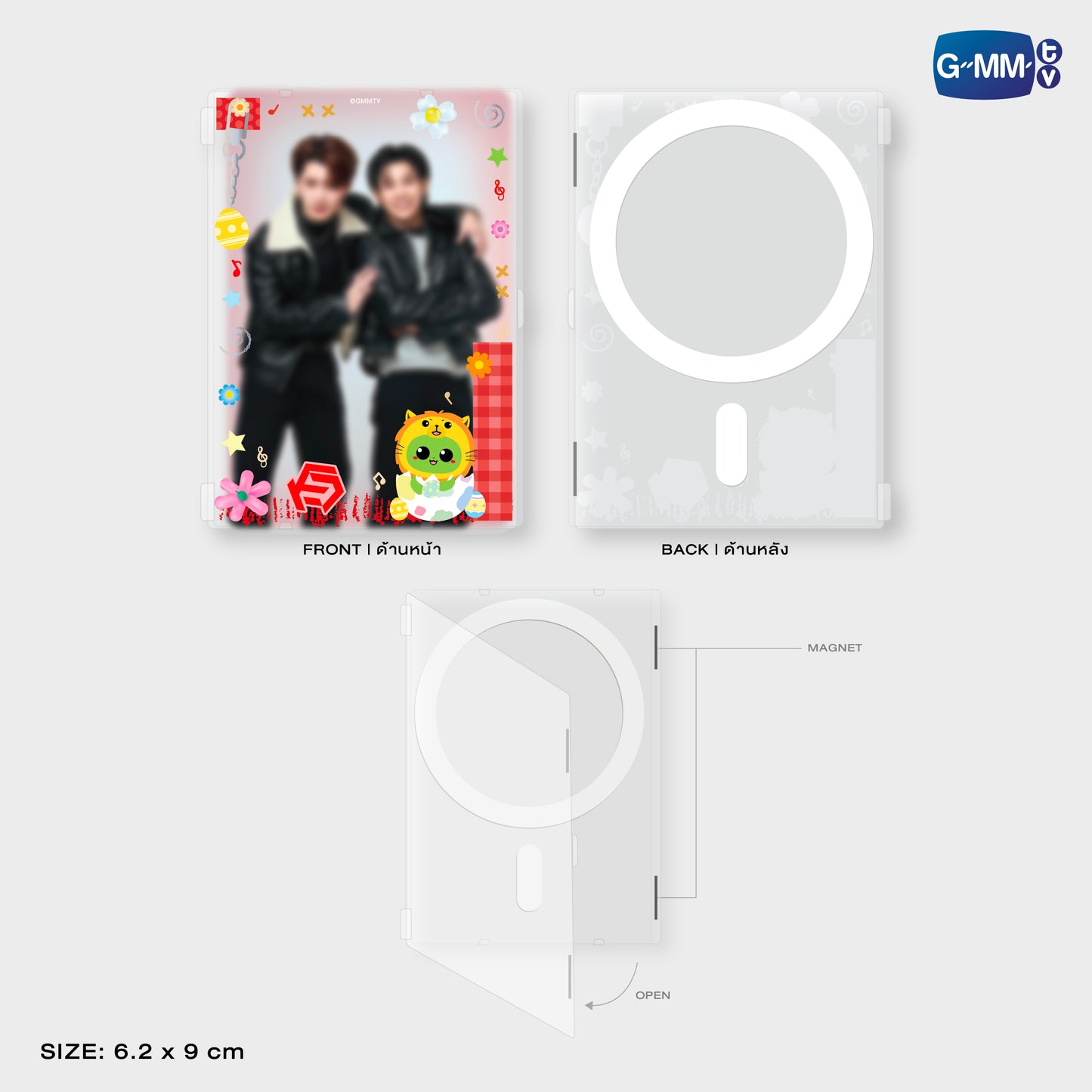 UM26-003 KING MAN MAGNETIC CARD HOLDER WITH PHOTOCARD