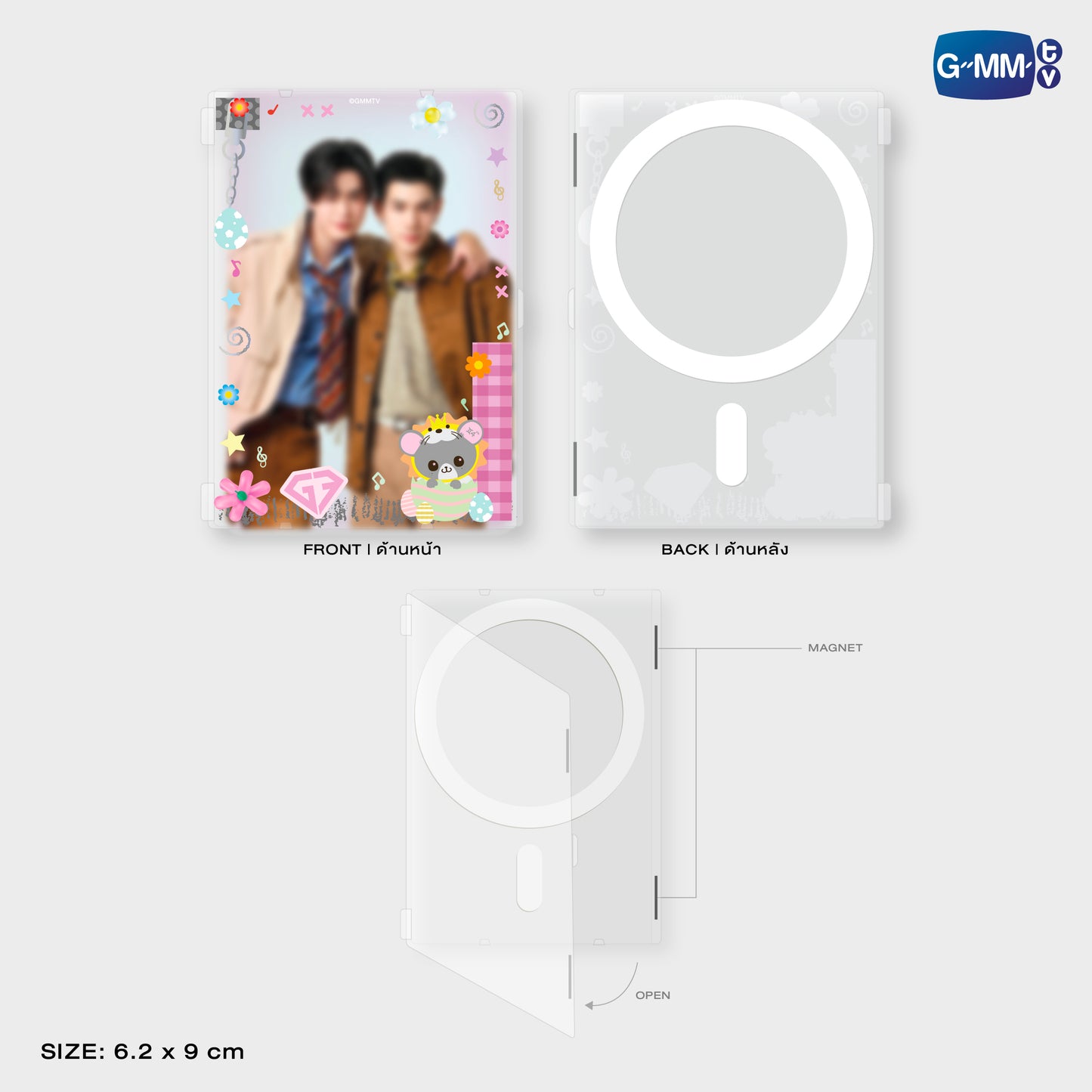 HKD26-013 LOOK KHUNNOO MAGNETIC CARD HOLDER WITH PHOTOCARD