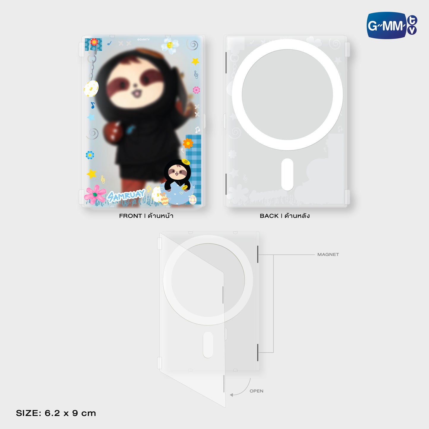 HKD26-014 SAMRUAY MAGNETIC CARD HOLDER WITH PHOTOCARD