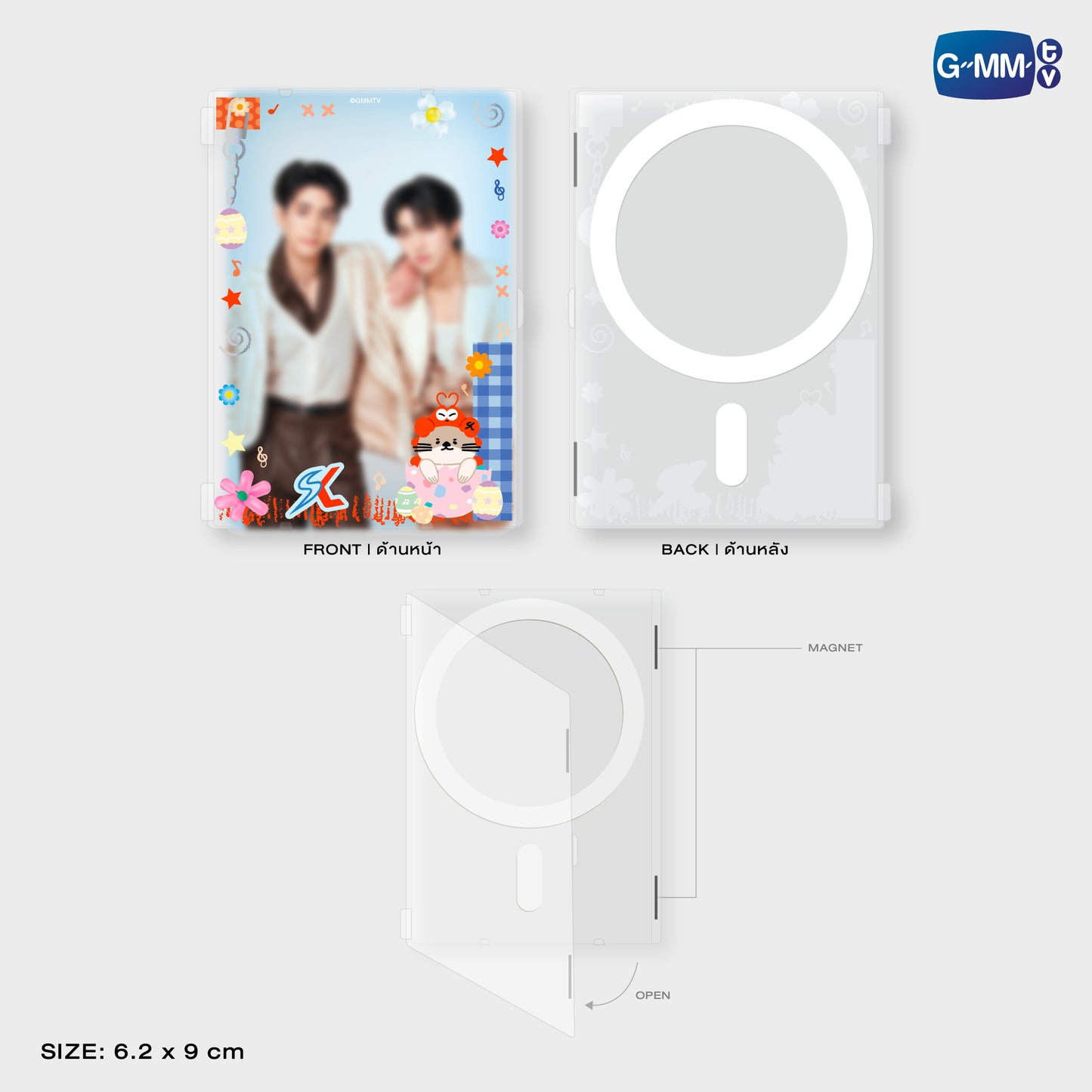 HKD26-015 NONG NOOONG MAGNETIC CARD HOLDER WITH PHOTOCARD