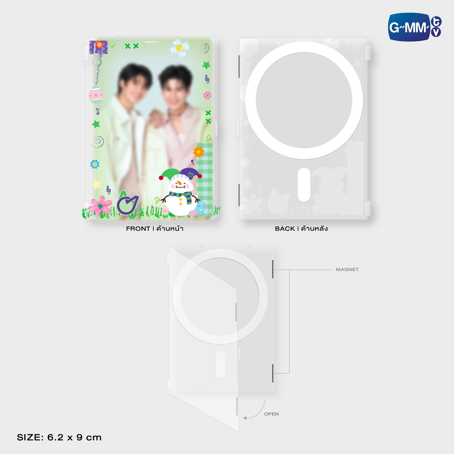 HKD26-020 MOMO MAGNETIC CARD HOLDER WITH PHOTOCARD