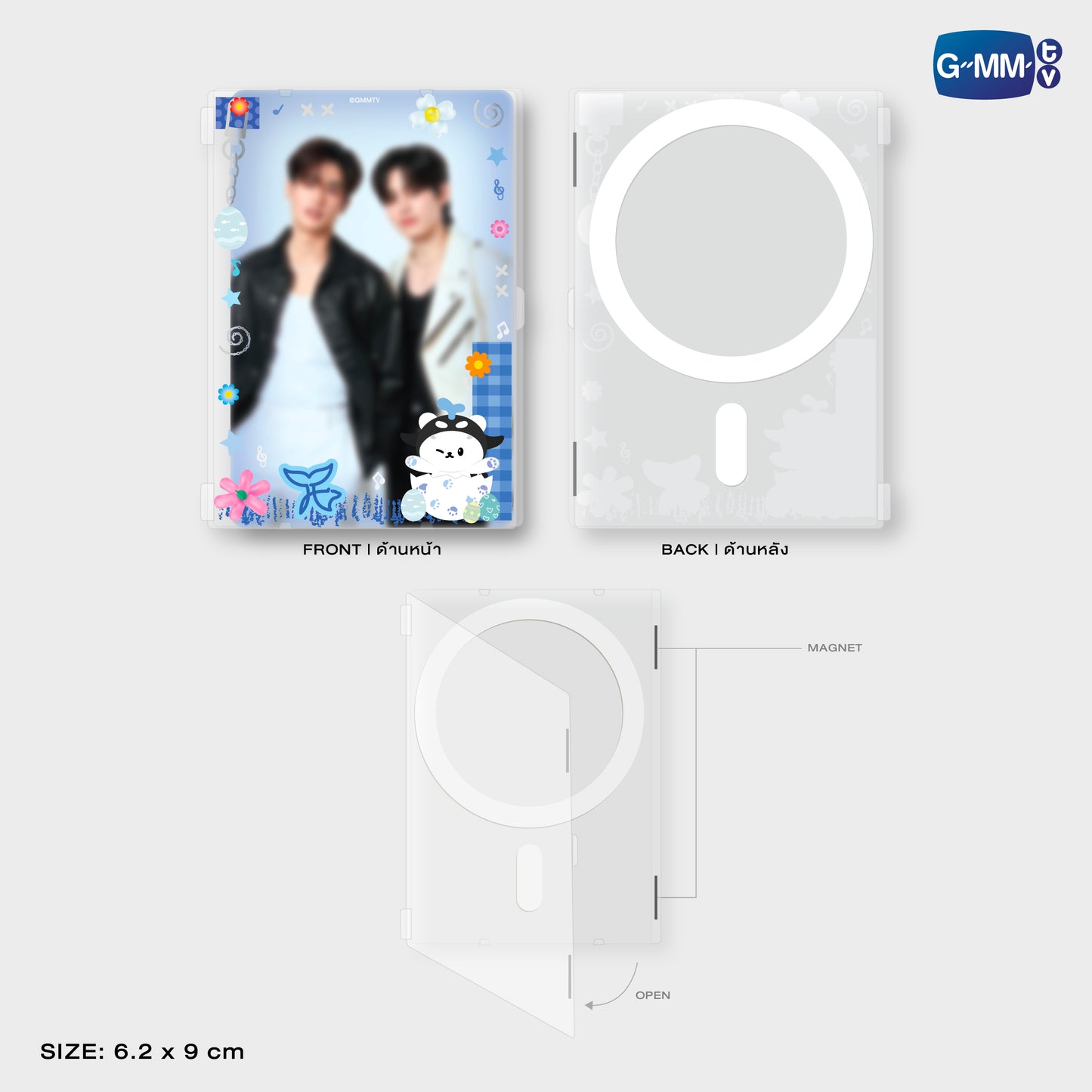 HKD26-005 POLCASAN MAGNETIC CARD HOLDER WITH PHOTOCARD