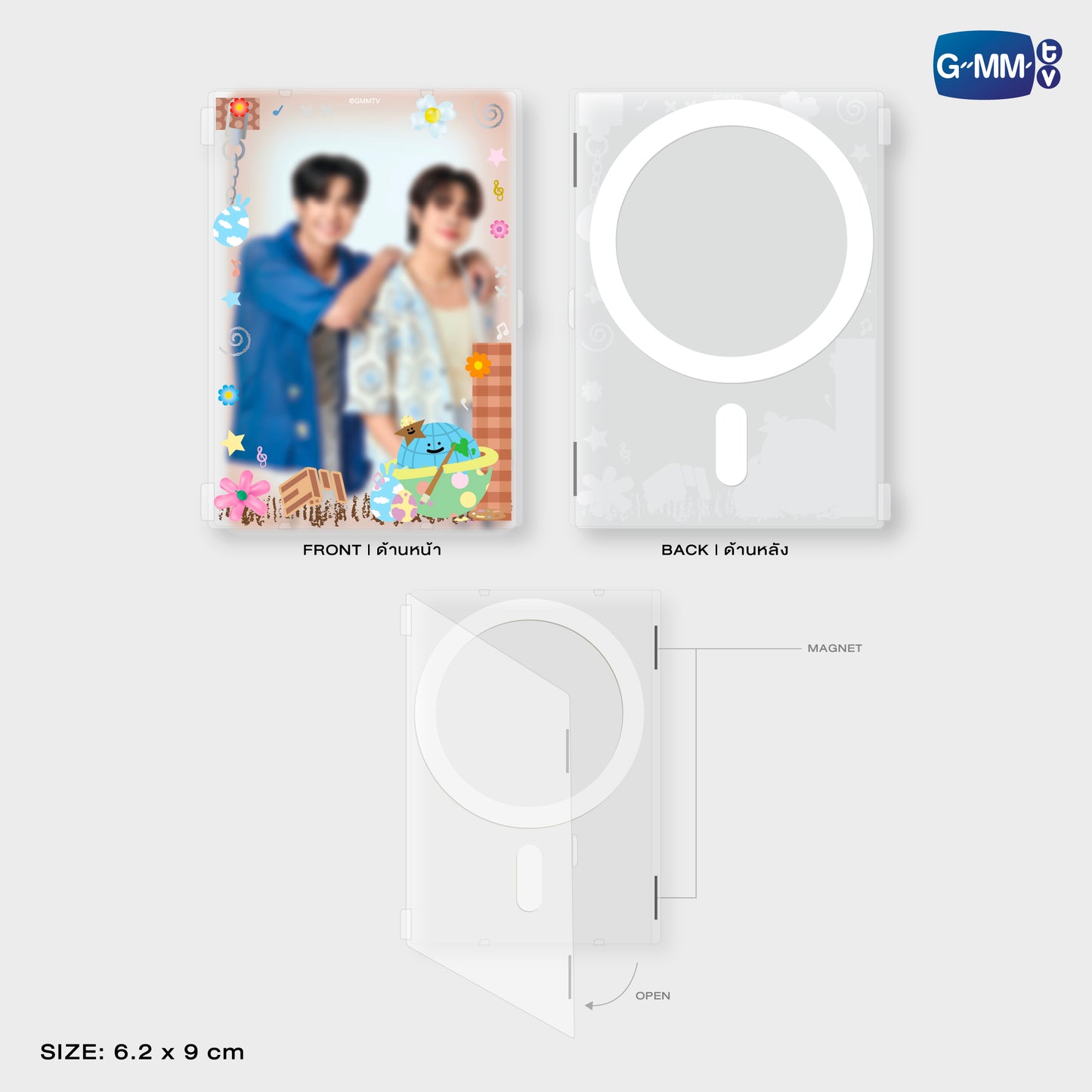 HKD26-006 MR. SATURNWORLD MAGNETIC CARD HOLDER WITH PHOTOCARD