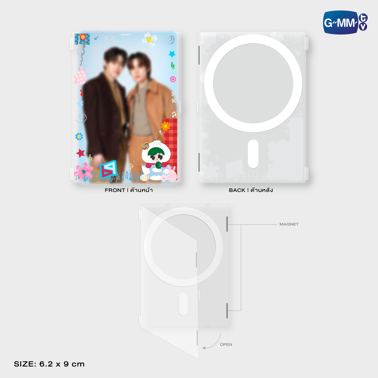 HKD26-007 PAODY MAGNETIC CARD HOLDER WITH PHOTOCARD