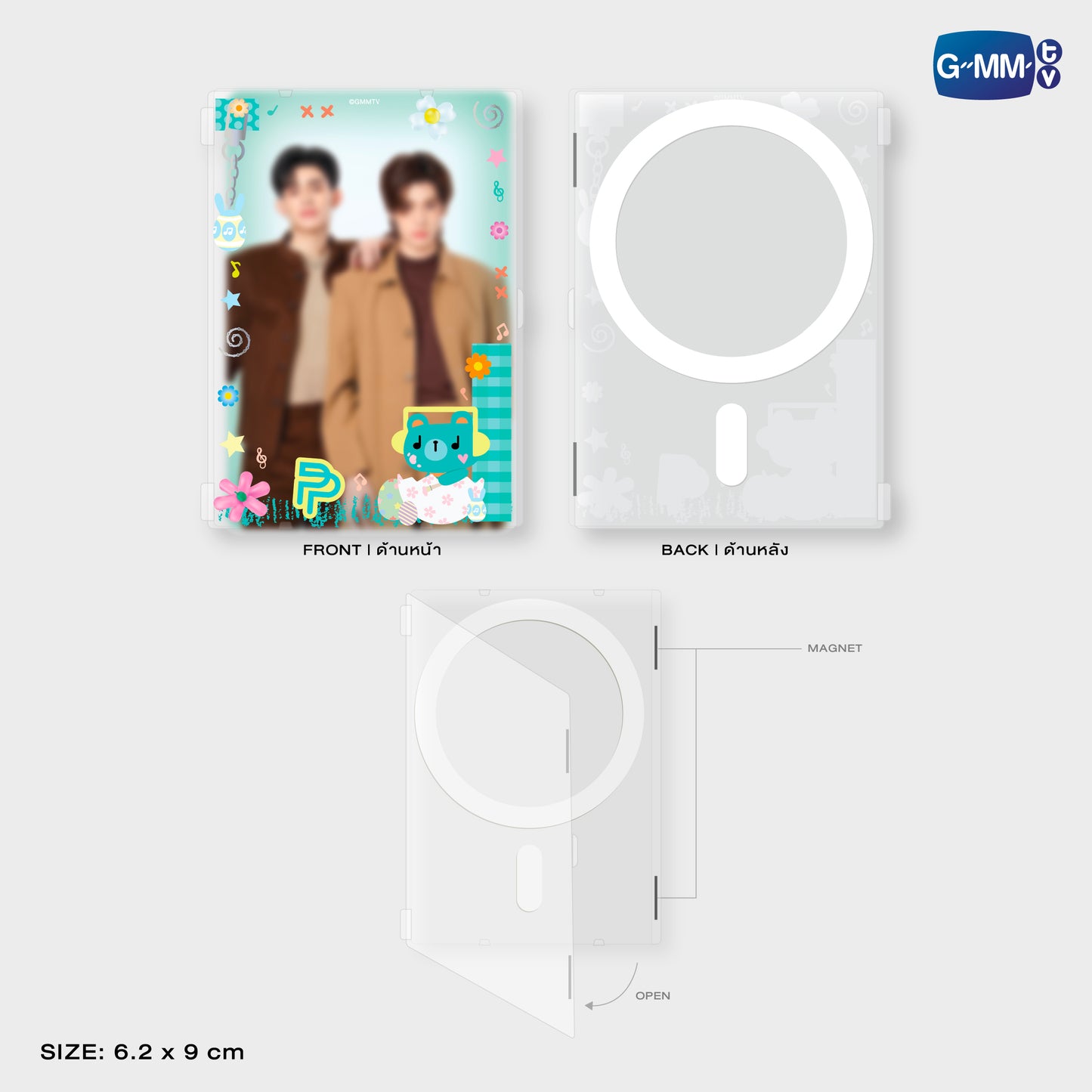 HKD26-008 PERMPOON MAGNETIC CARD HOLDER WITH PHOTOCARD