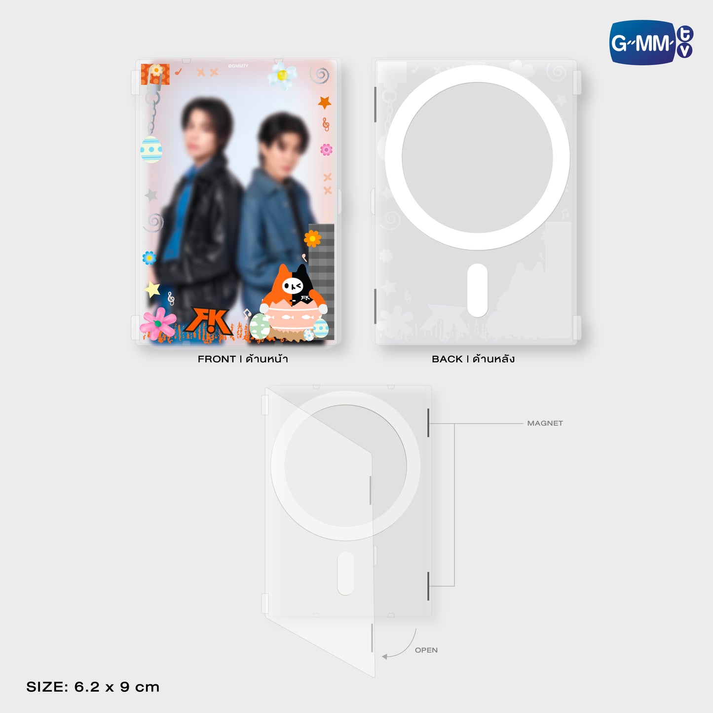 HKD26-012 YUZU MUMU MAGNETIC CARD HOLDER WITH PHOTOCARD