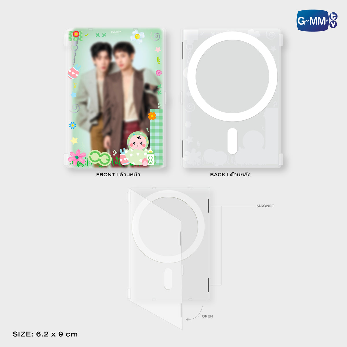 HIKONE26-188 BABII MAGNETIC CARD HOLDER WITH PHOTOCARD