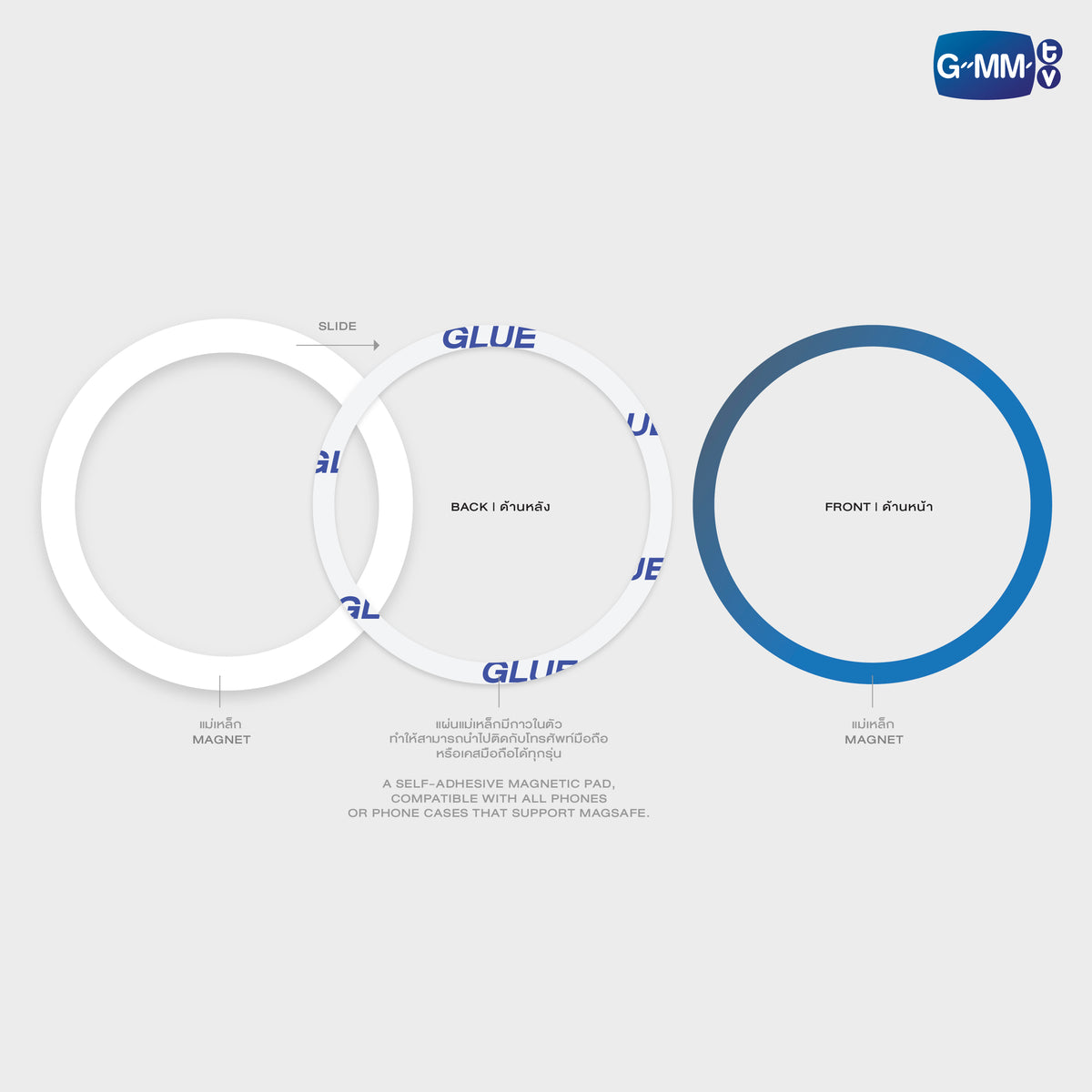 FANDAY36-036 NEONA MAGNETIC CARD HOLDER WITH PHOTOCARD