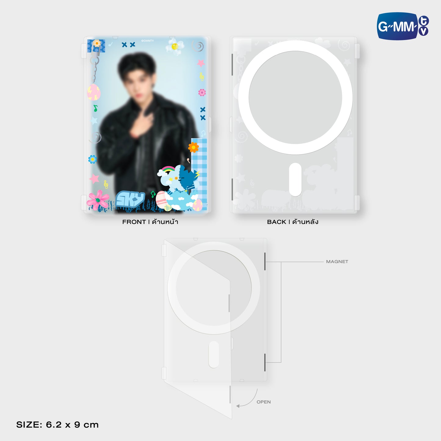 HKD26-027 SMYLE MAGNETIC CARD HOLDER WITH PHOTOCARD