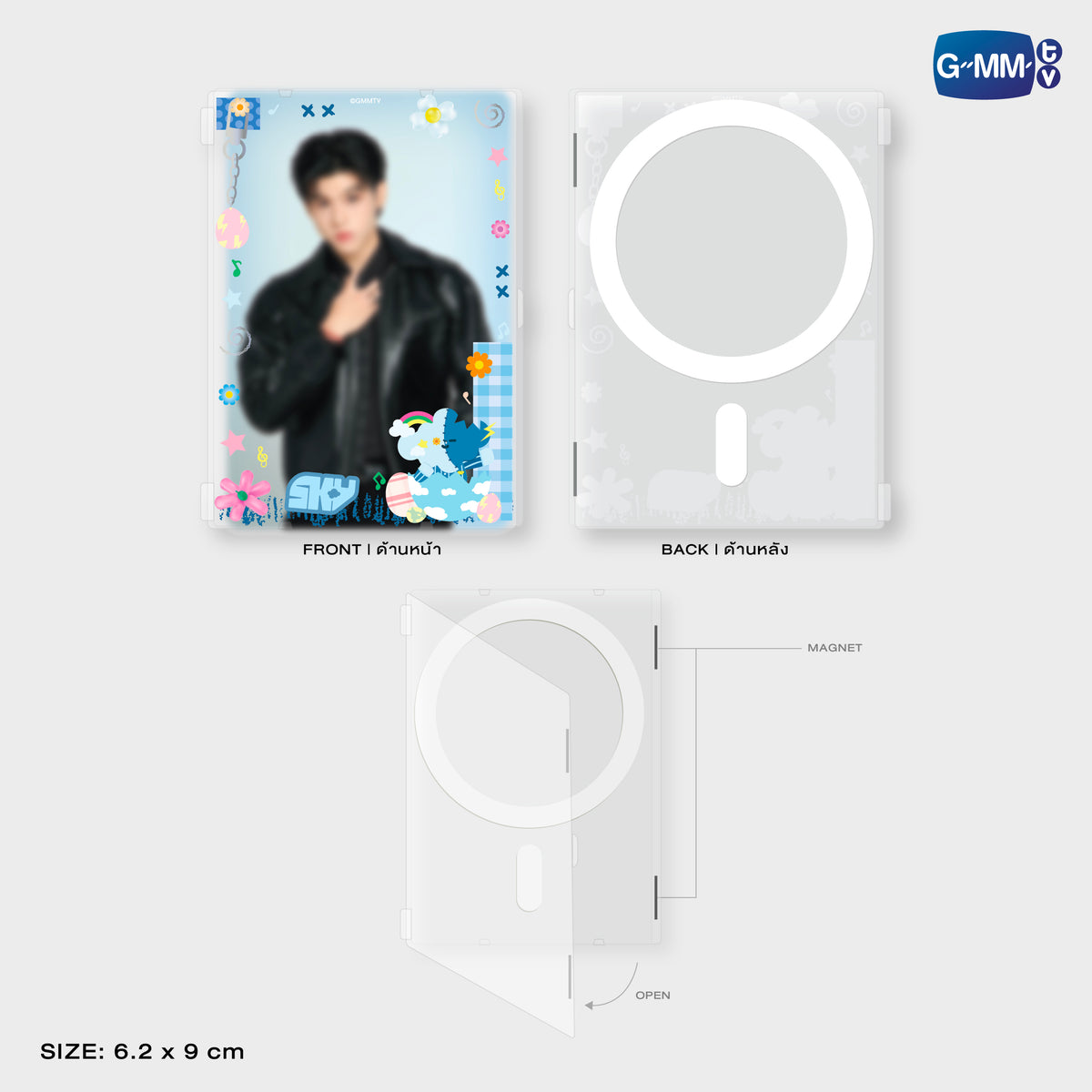 FANDAY36-035 SMYLE MAGNETIC CARD HOLDER WITH PHOTOCARD