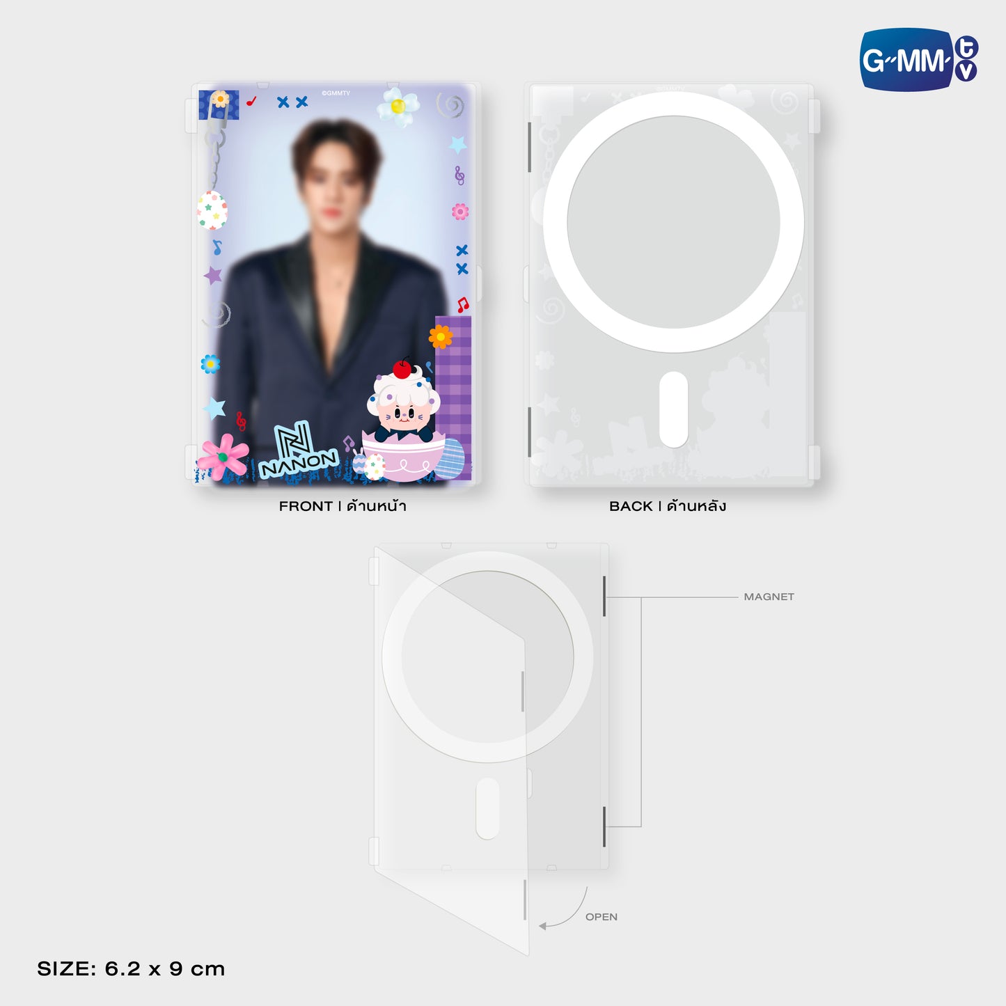 HKD26-026 NILKNHAKE MAGNETIC CARD HOLDER WITH PHOTOCARD