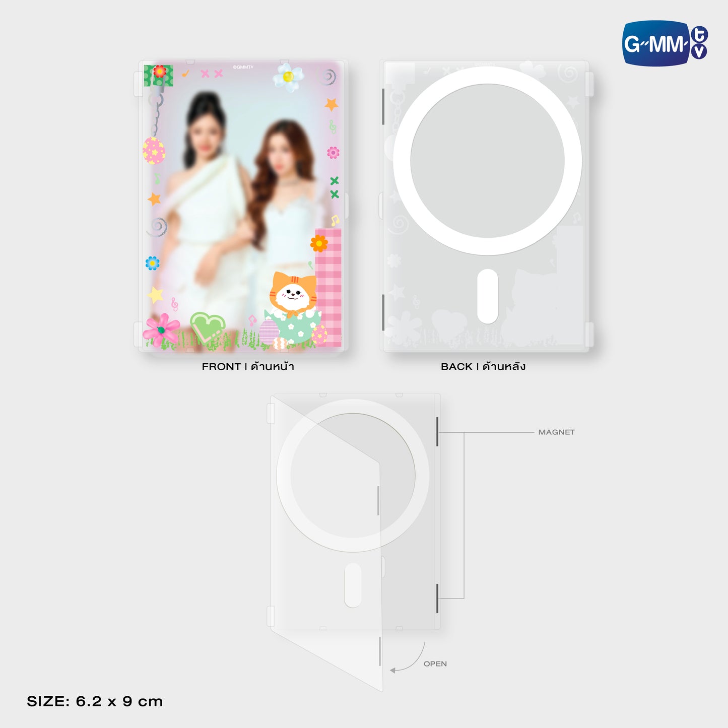 HKD26-022 MUVMUV MAGNETIC CARD HOLDER WITH PHOTOCARD
