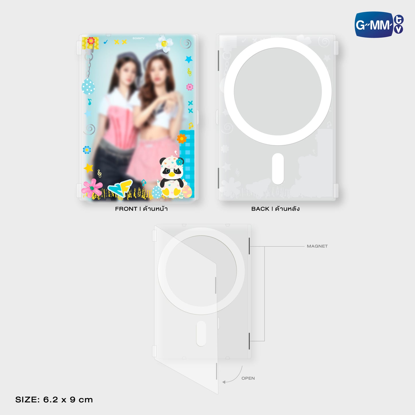 HKD26-023 LUNAR MAGNETIC CARD HOLDER WITH PHOTOCARD