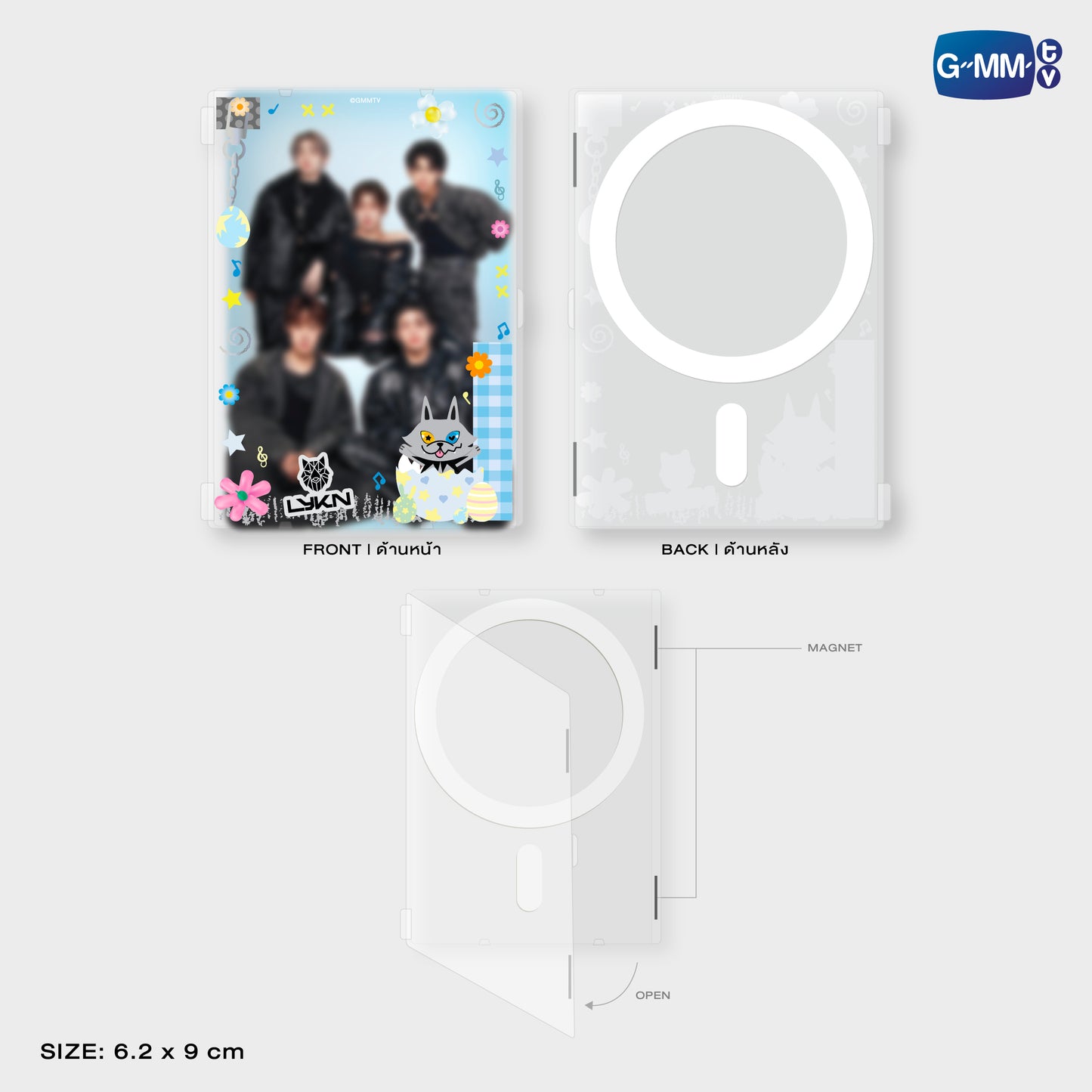 HKD26-029 LYKYOU MAGNETIC CARD HOLDER WITH PHOTOCARD
