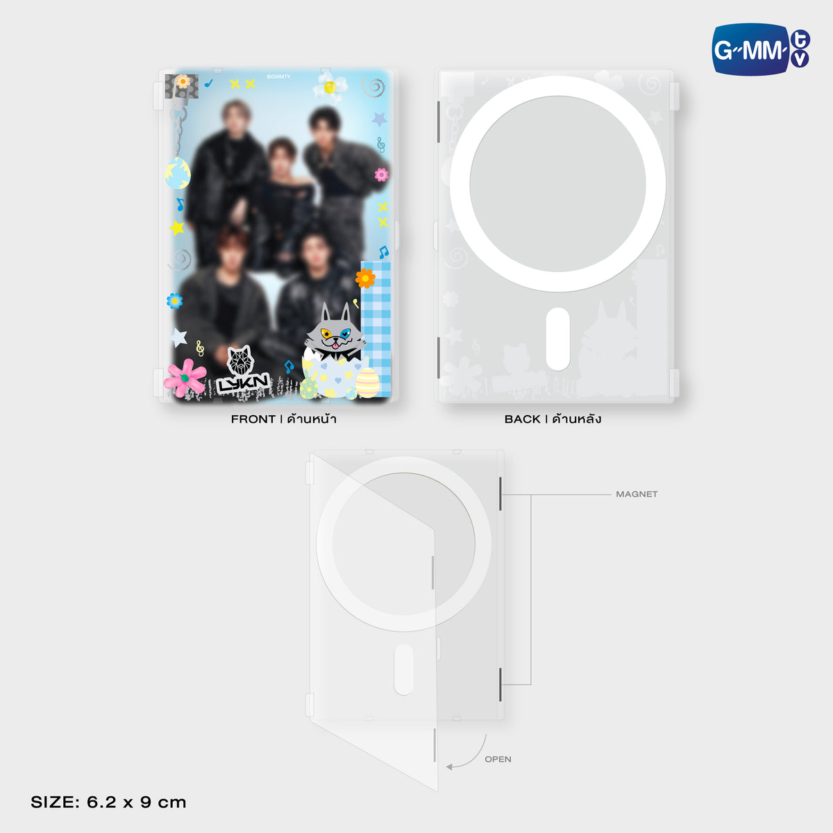 HIKONE26-213 LYKYOU MAGNETIC CARD HOLDER WITH PHOTOCARD