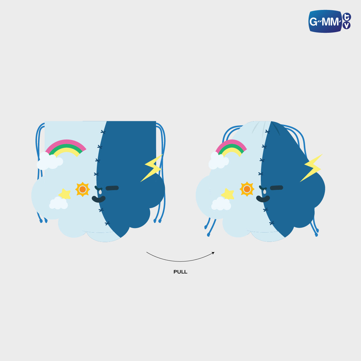 FANDAY36-095 SMYLE DRAWSTRING POUCH