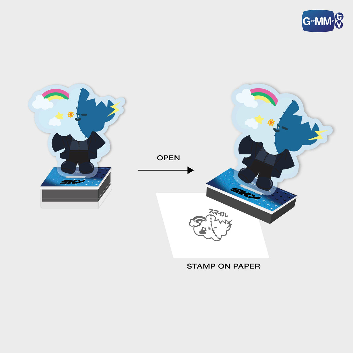 FANDAY36-060 SMYLE ACRYLIC STAMPY STAND