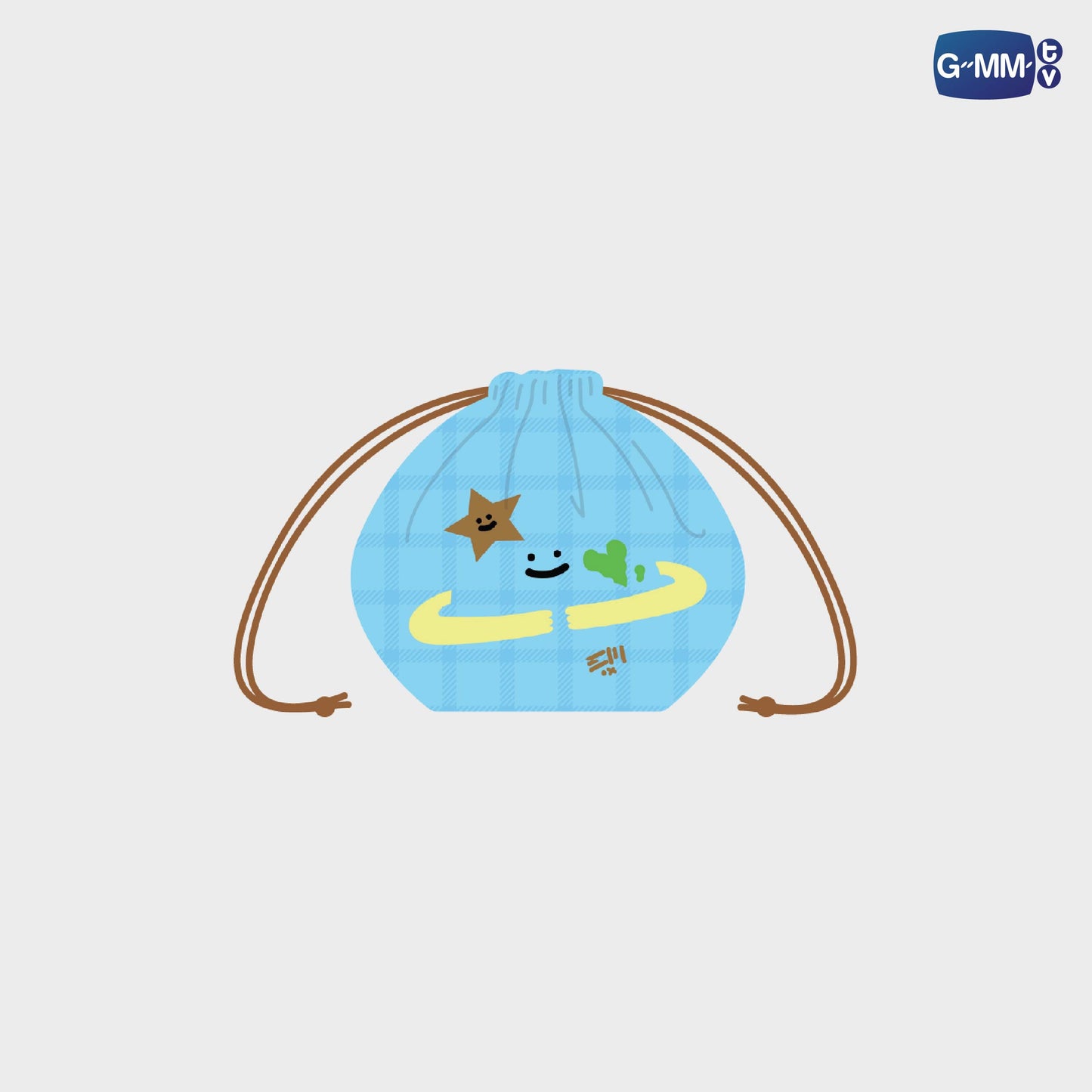 JPMY26-159 MR. SATURNWORLD GMMTV FANDOM CHARACTER DRAWSTRING BAG