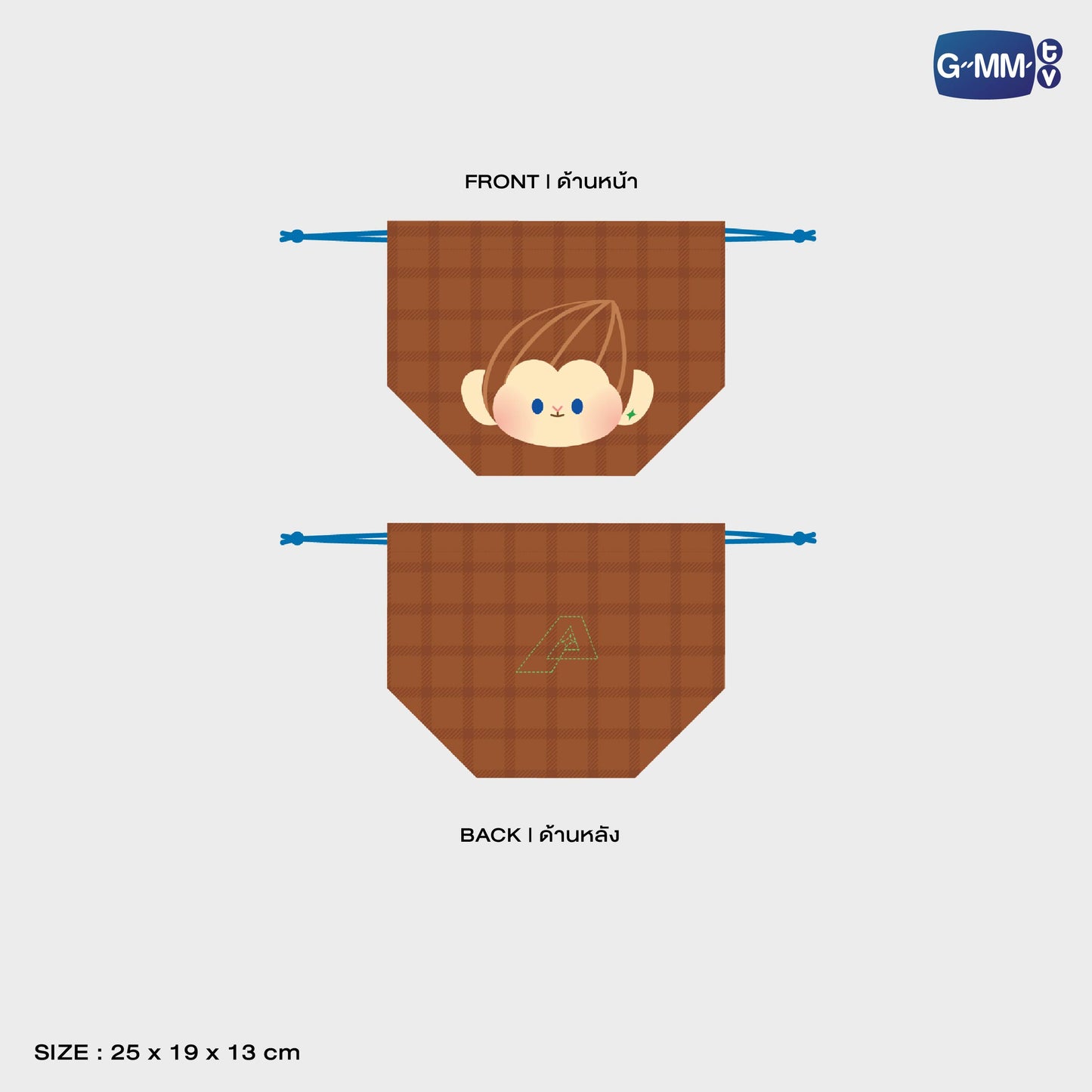JPMY26-176 PONPON GMMTV FANDOM CHARACTER DRAWSTRING BAG