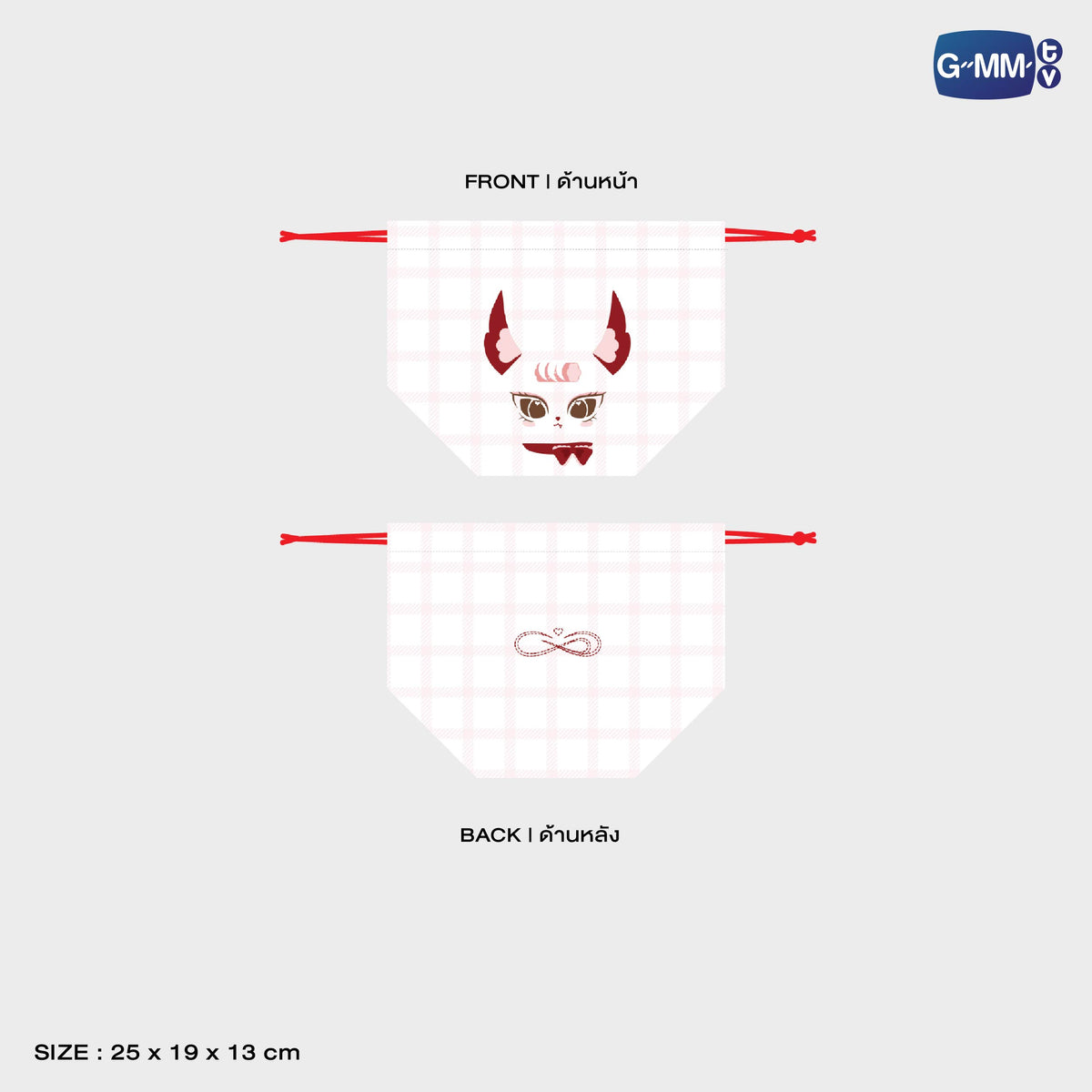 FANDAY36-030 JEWEL CHARACTER DRAWSTRING BAG