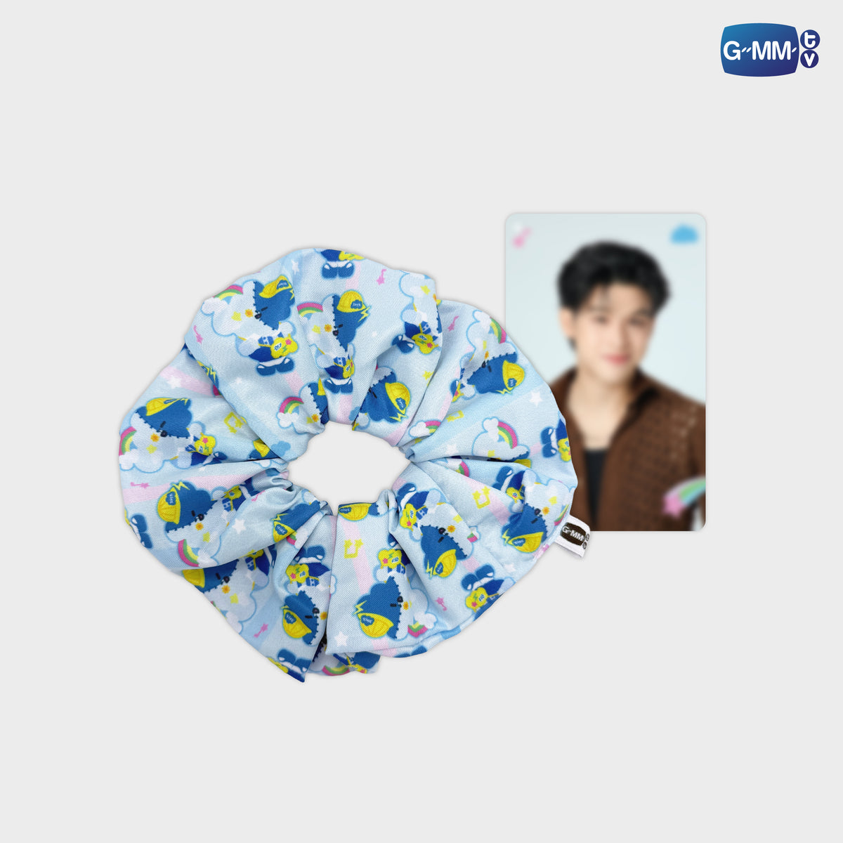 FANDAY36-089 SMYLE CHARACTER HAIR SCRUNCHIE