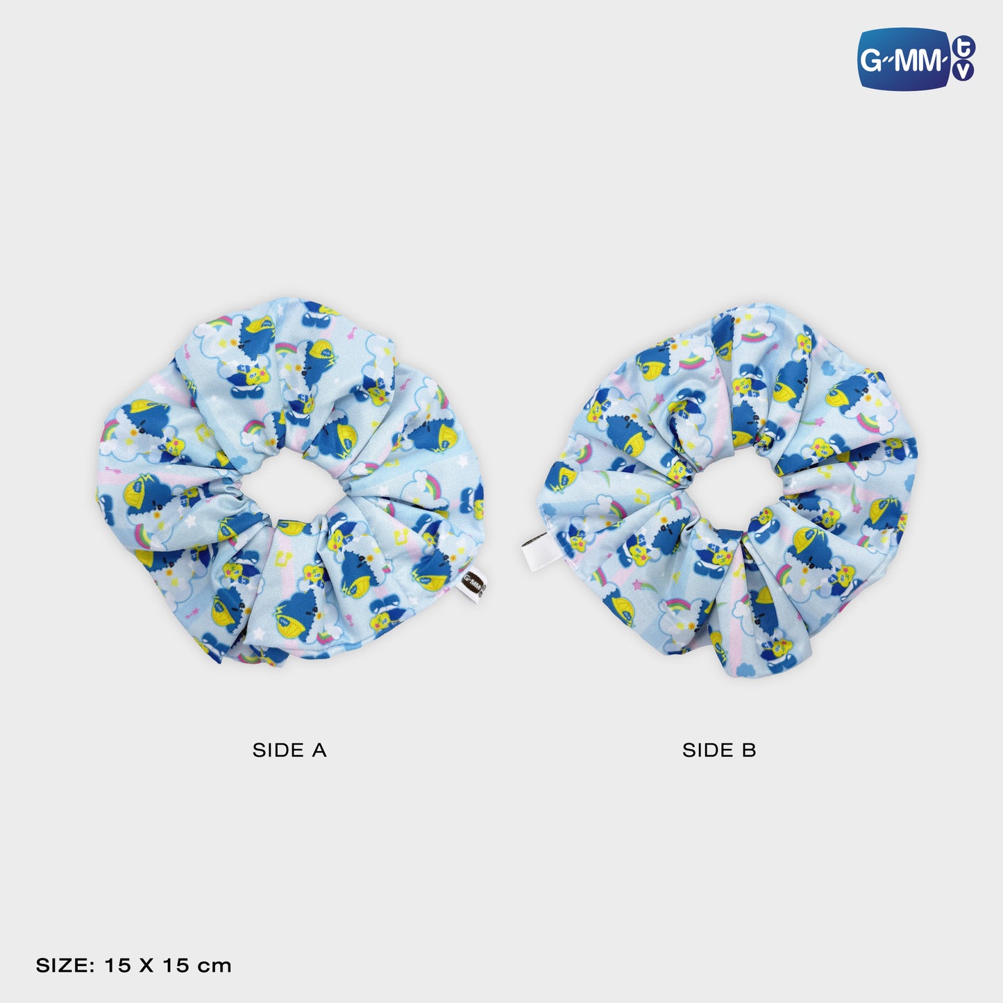 JPMY26-416 SMYLE CHARACTER HAIR SCRUNCHIE